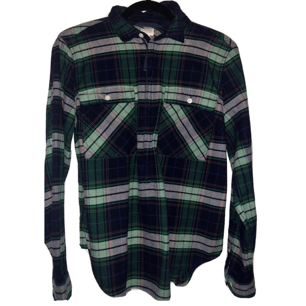 J. Crew Flannel Zip Up